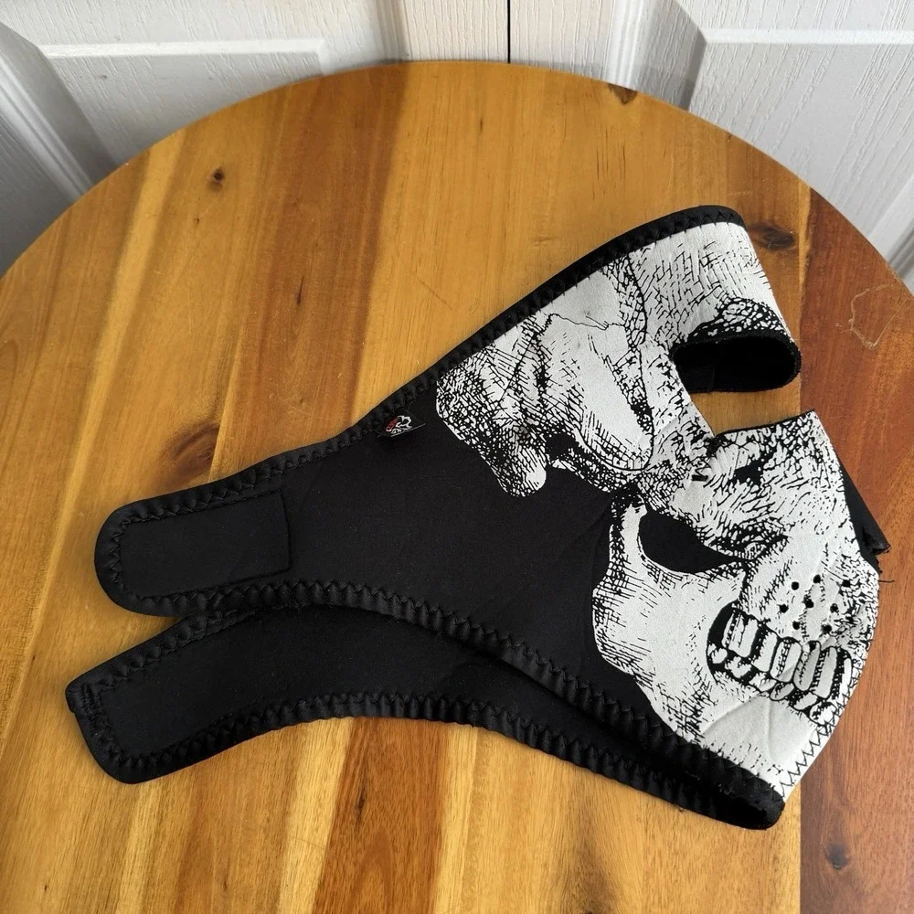 zan‎ headgear neoprene full face Skull mask One Size Motorcycle Riding Grunge